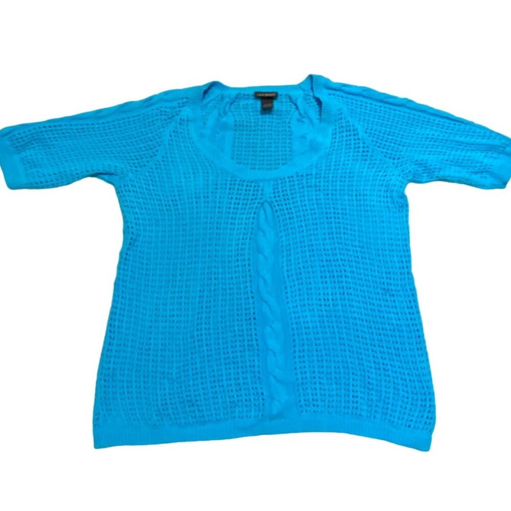Lane Bryant - Women's - 100% Cotton Short Sleeve Crochet Sweater - Size 18/20